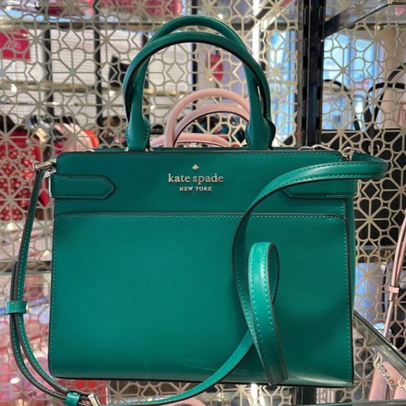 Kate Spade Staci Medium Satchel Green Bean - Picture 3 of 16